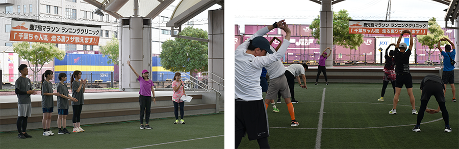ランニングクリニックの様子