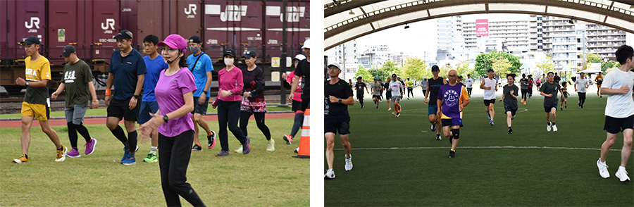 ランニングクリニックの様子
